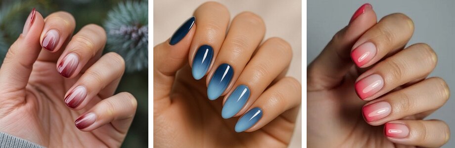 Ombre in manicure